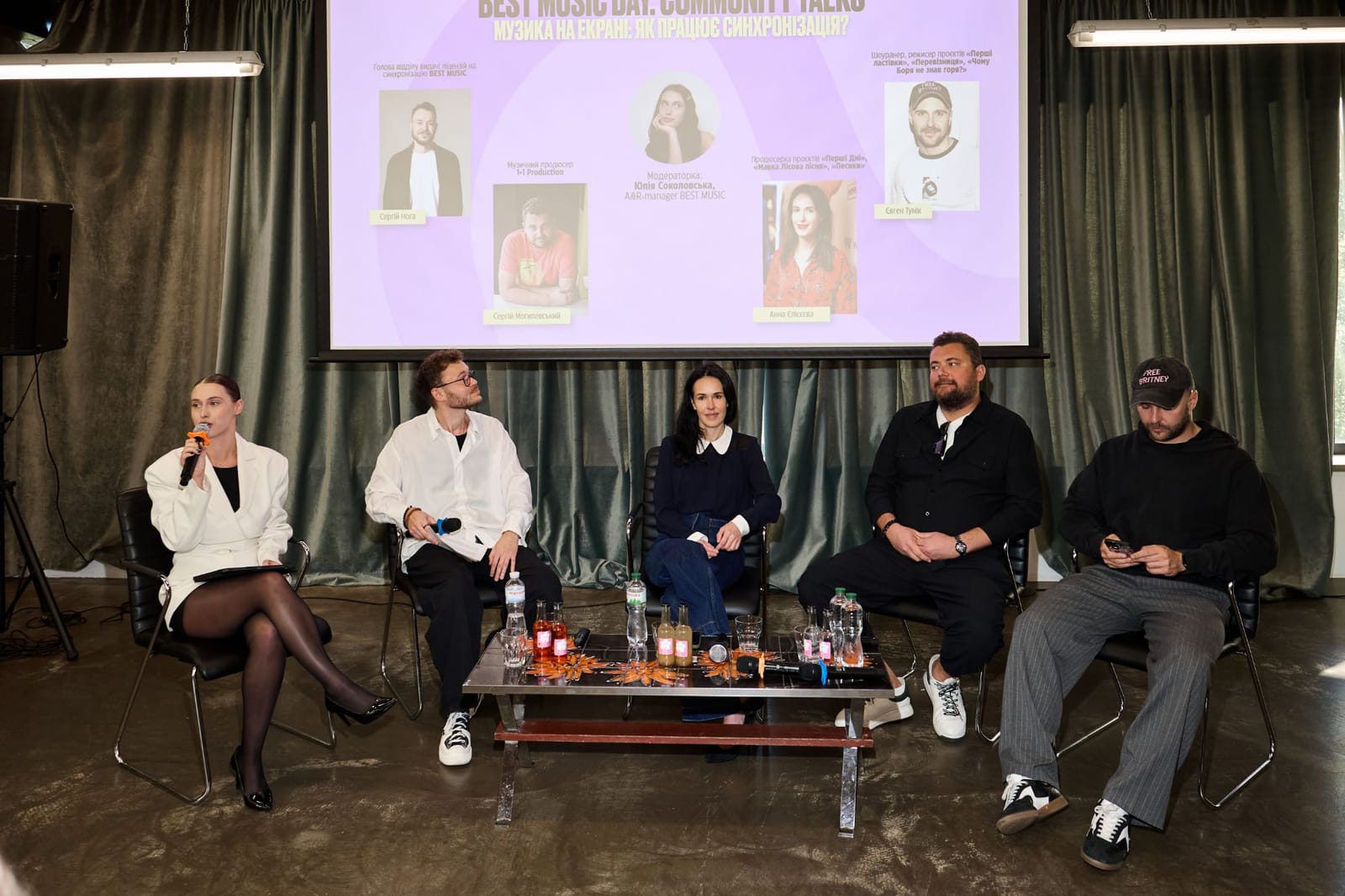 Left to right: Yuliia Sokolovska, Serhii Noha, Anna Yelisieieva, Serhii Mohylevskyi, Yevhen Tunik